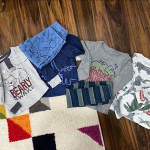 Lot of 4 3T boys long sleeved pajamas